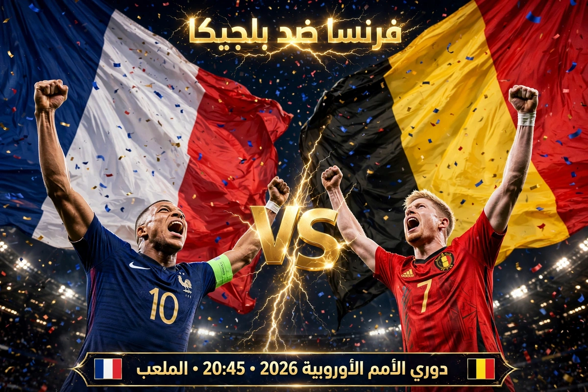 مباراة فرنسا وبلجيكا بطولة دوري الأمم الأوروبية 2026